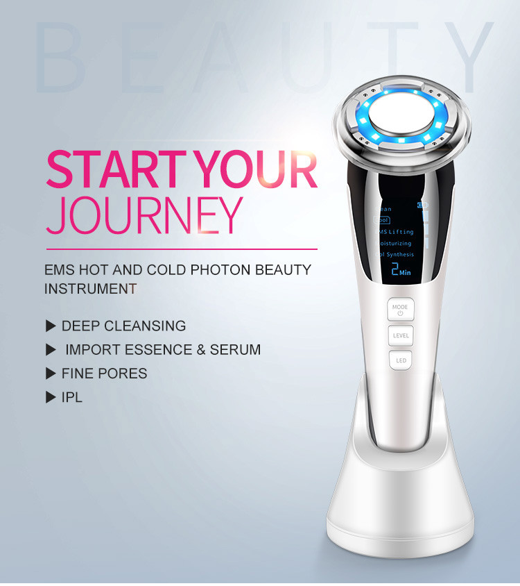 Hot Cold Electric Facial Clean RF EMS Beauty Machine