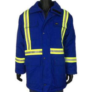 Quality FRC Winter Insulated Fire Resistant Jackets 4 1 Satin 310gsm wholesale