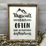 Love Home Decorative Wooden Plaque Signs ,Smooth Edge, Vintage Style, Durable
