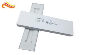 Quality Matt White watch band box , Pre-assembled jewelry package with white velvet tray wholesale