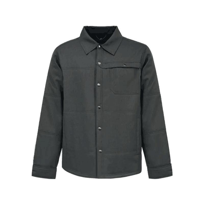 Men Cotton-Padded Coat 2023 Winter Turn-Down Collar Thicken Nylon Business Casual Jacket