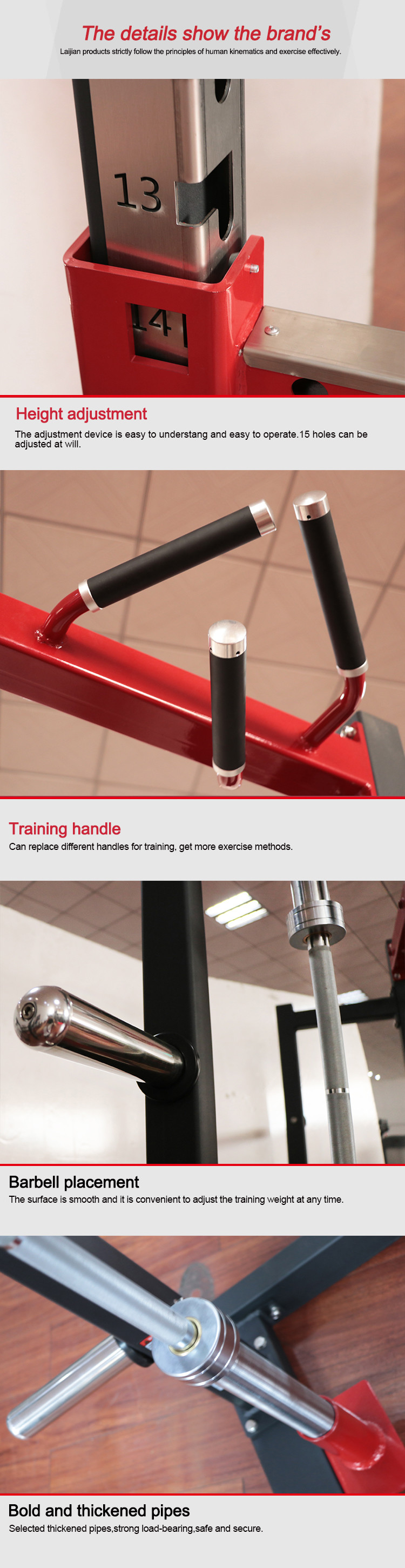 Multi Station Body Fit Commercial Power Squat Rack With Logo Customized