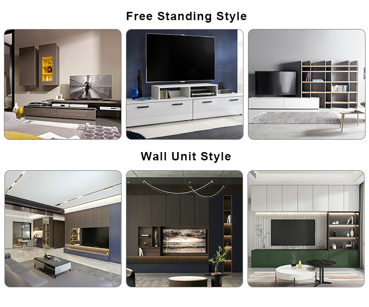 OEM Service Accepted Popular Modern Design Wooden TV Cabinet for Home Furniture