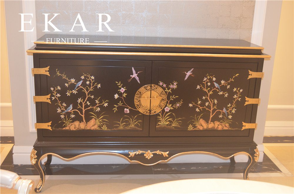 Country console table painted console table console table mirror set FH-112