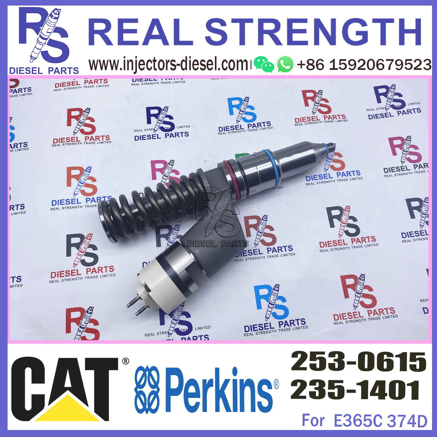 Diesel Engine Parts C15 C18 Fuel Injector 2530615 253-0615 for E365C 374D 3406 For Cat Caterpillar Engine Excavator