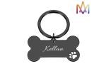 Fadeless Keyring Bone Collar Personalized Pet Charms