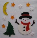 Xmas Day Gel Stickers Window Sticker Jelly Sticker Spring Gel Clings Christmas