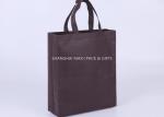 Grocery Promotional Non Woven Gift Bags Fabric Foldable Blue or Red Customize