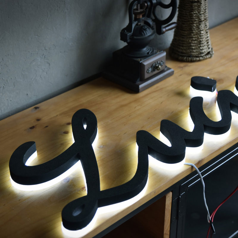 Custom Outdoor high-brightness acrylic backlit led letter electronic sign