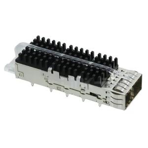Quality TE 2170705-8 ZQSFP+ Cage with Heat Sink Connector 1x1 Included Lightpipe 28 Gb/s wholesale