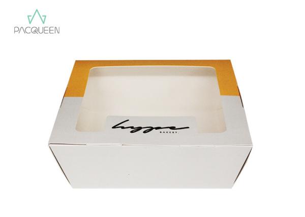 Cookie Paper Takeaway Boxes Water Resistant For Muffins And Pastry Dessert