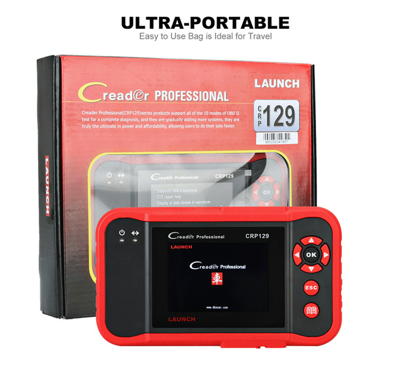 LAUNCH Creader CRP129 ENG/AT/ABS/SRS EPB SAS Oil Service Light resets auto obd2 eobd code reader diagnostic Scanner tool