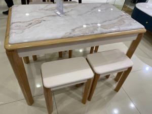 Quality Acid Resistant Solid Wood Dinette Luxury Style Granite Table Top wholesale