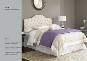Quality modern America style fabric biscuit bed furniture wholesale