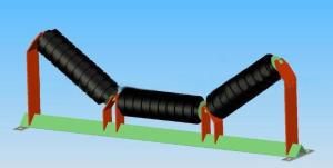 Quality Trough Idler Roller Set Conveyor Spare Parts 89mm Diameter Carbon Steel wholesale