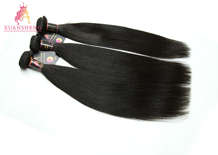 10A Black Straight Peruvian Hair Weave Bundles Original Healthy