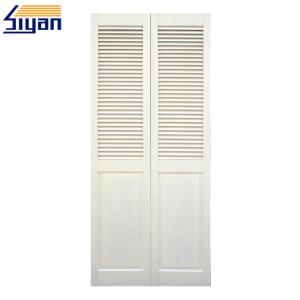 Quality Surface Finished Louvered Bifold Closet Doors , Louvered Interior Doors For Cabinets wholesale
