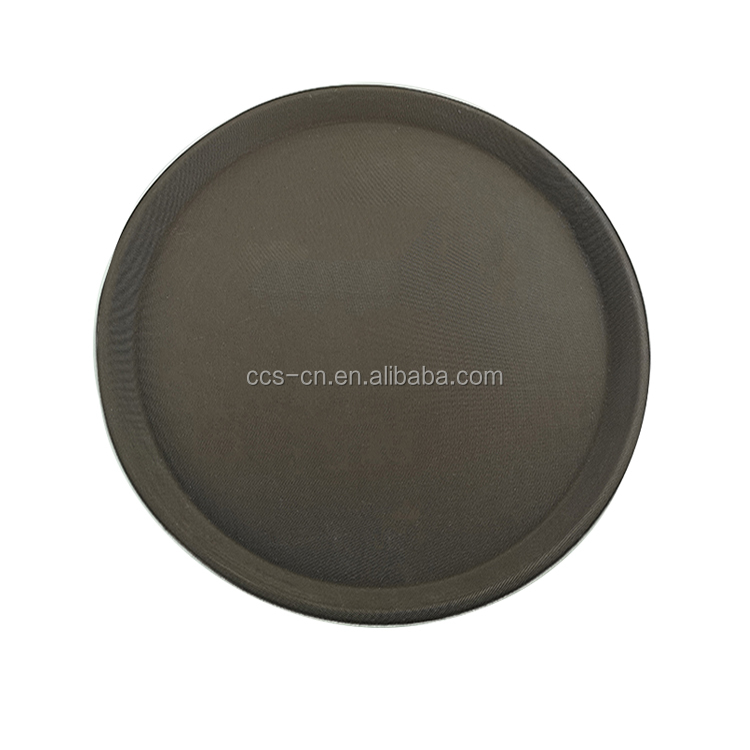 73.5*60cm Nonslip Oval Plastic Tray Large Recycled Plastic Plates Rubber Serving Tray For Bar