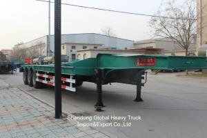 Quality China Manufacture New 3 Axle 20FT 40FT Container Trailer Flatbed Truck Trailer wholesale