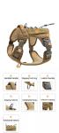 Manufacture High Quality K9 Reflective Breathable Tactical Adjustable Luxury Dog