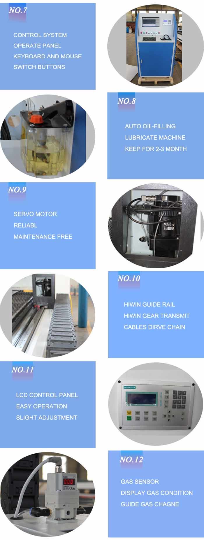 3kW 6KW CNC Sheet Metal Fiber Laser Cutting Machine for Steel