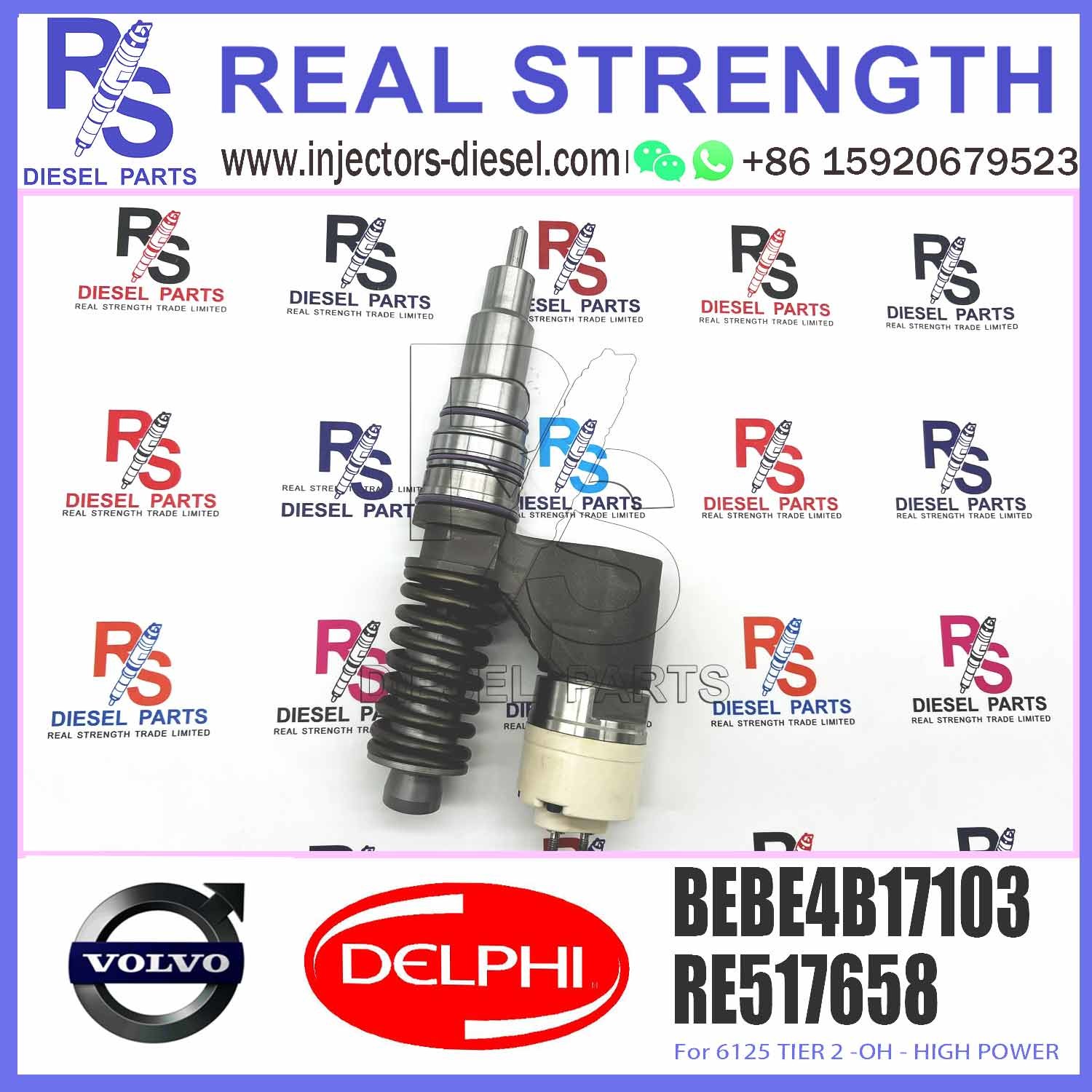 Diesel Electronic Unit Fuel Injector RE517658 EX631013 RE517663 RG33968 SE501958 BEBE4B17103
