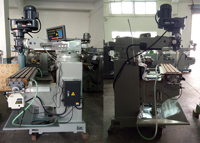 2.2kw Power Universal Turret Milling Machine Bearing 390mm Max Distance For Industry