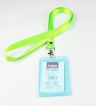 Retractable Badge Holders Lanyards With Metal Hook / Plastic Buckle