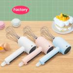 3 Speed Adjustment Stainless Steel Egg Beater Small 5-6 Hours Charging Time