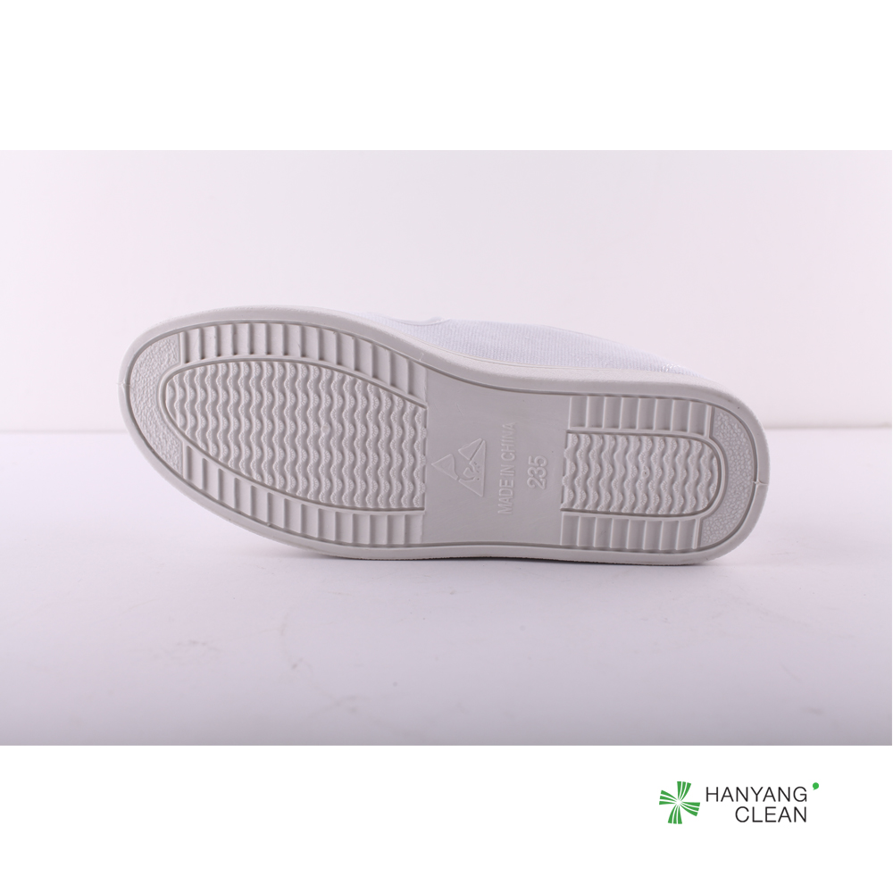 Breathable PVC Sole Four 4 Holes White Cleanroom Antistatic ESD Shoes rubber bottom safety shoes industrial