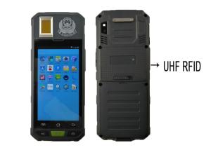 Quality Rugged Android Handheld RFID Reader , Smartphone RFID Reader 5.0 Inch BH88 wholesale