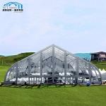 Large Transparent Curved Marquee Tent Fire Retardant For Wedding