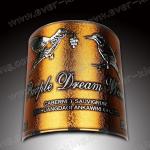 Heat Resistant Bottled Beverage Embossed Spirit Labels