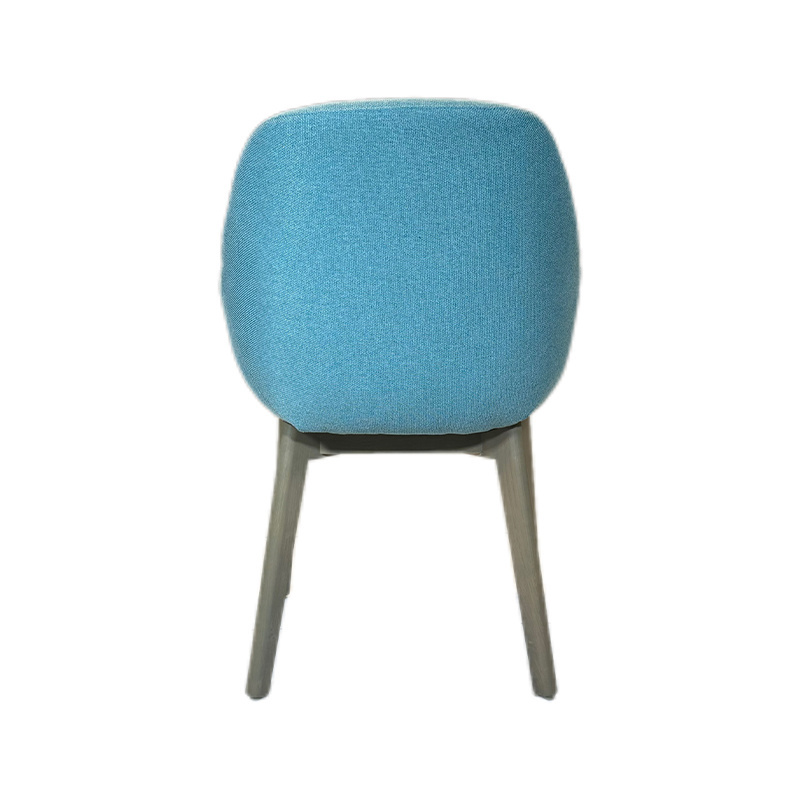 Hotel Furniture Wholesale Northern Europe Fabric Solid Wood Dining Room Chair Customized