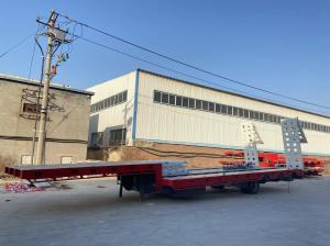 Quality 3 Axles 50-80tons Utility Cargo Trailer Tractor Lowbed Trailer Trailer Sidewall Semi Trailer wholesale