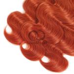 Ginger Orange Body Wave Remy Human Hair Bundles Sew In Weave Bundles Brazilian