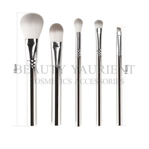 Quality Long Lasting Daily 5pcs Makeup Brush Set Electroplating Plastic Makeup Brush wholesale