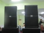 15" Plywood Cabinet Live Performance Speakers , Live Audio Equipment 136dB