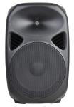 Black Active Speaker System Plastic DJ Cabinet / Square Entertainment Speakers