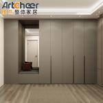 Modern Minimalist Wooden Bedroom Hinge Door Wardrobe High End Nordic Style 2