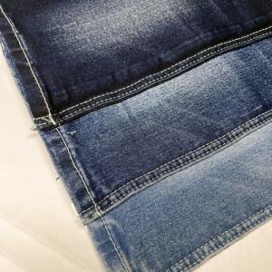 Quality TR Blue Twill Denim Fabric 10.6 Oz Super Soft Yarn wholesale
