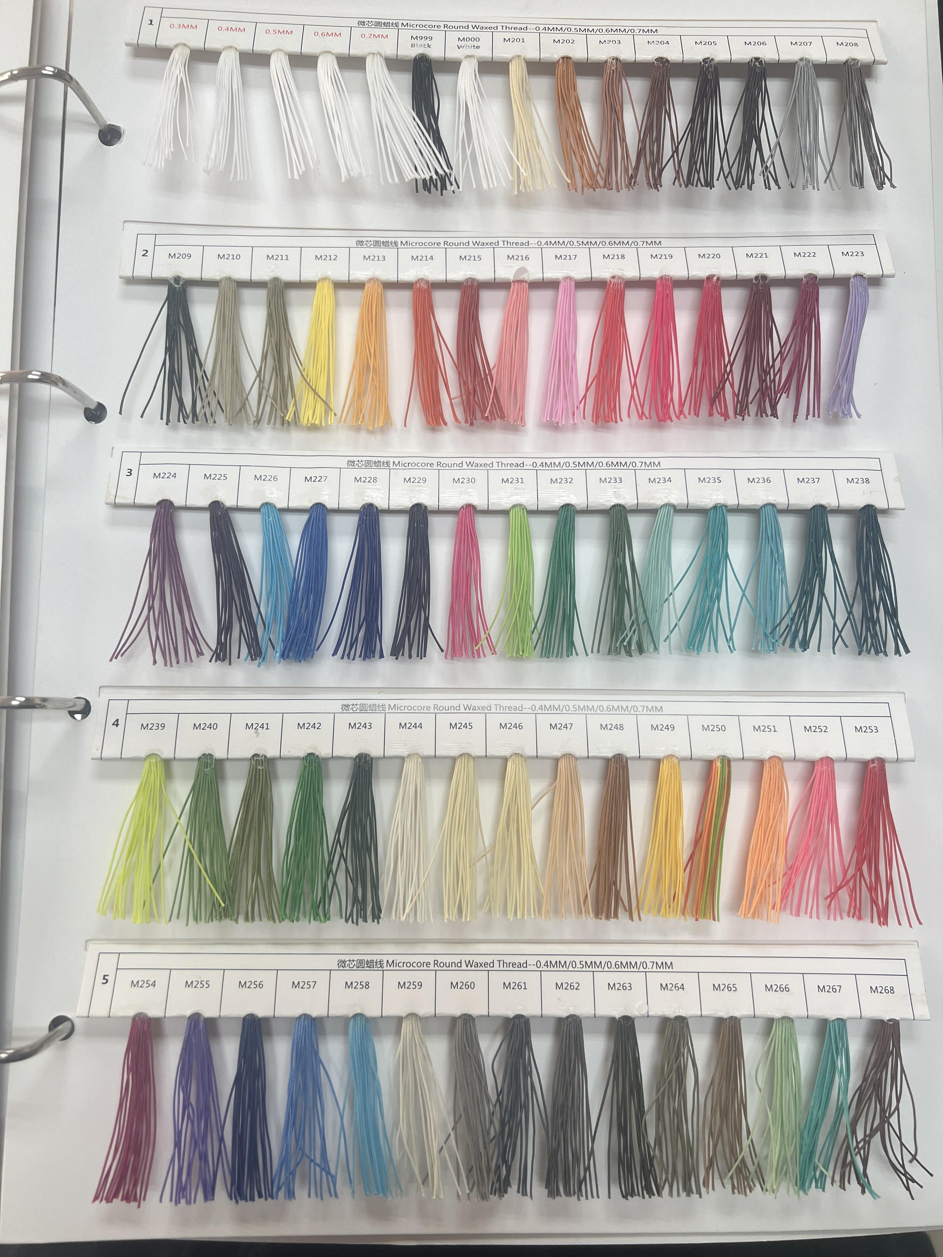Polyester Coated Yarn PVC Stirling Yarn Customize Coating Thread Sewing Waxed Thread