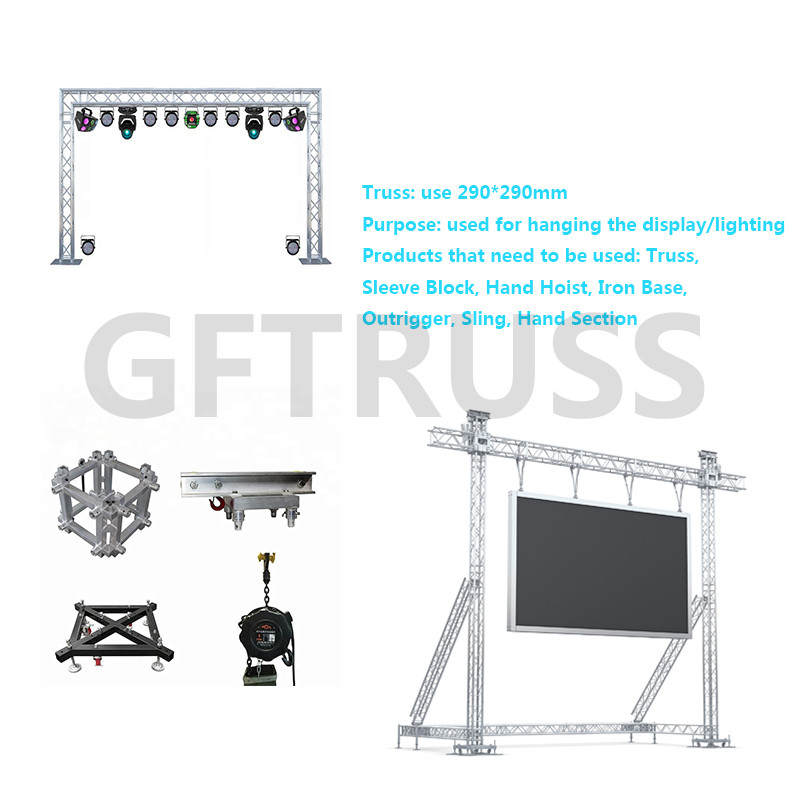 Background 290mm Spigot Aluminum Goal Post Truss