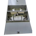 Dual Door Double Locks Metal Wall Mount Fiber Enclosure 72 Port