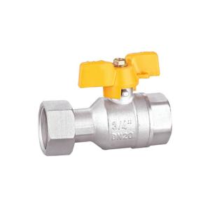 Quality 1/2&quot; 3/4 Inch Brass Valve BV1026-FF Nickel Plated Brass Union Ball Valve wholesale