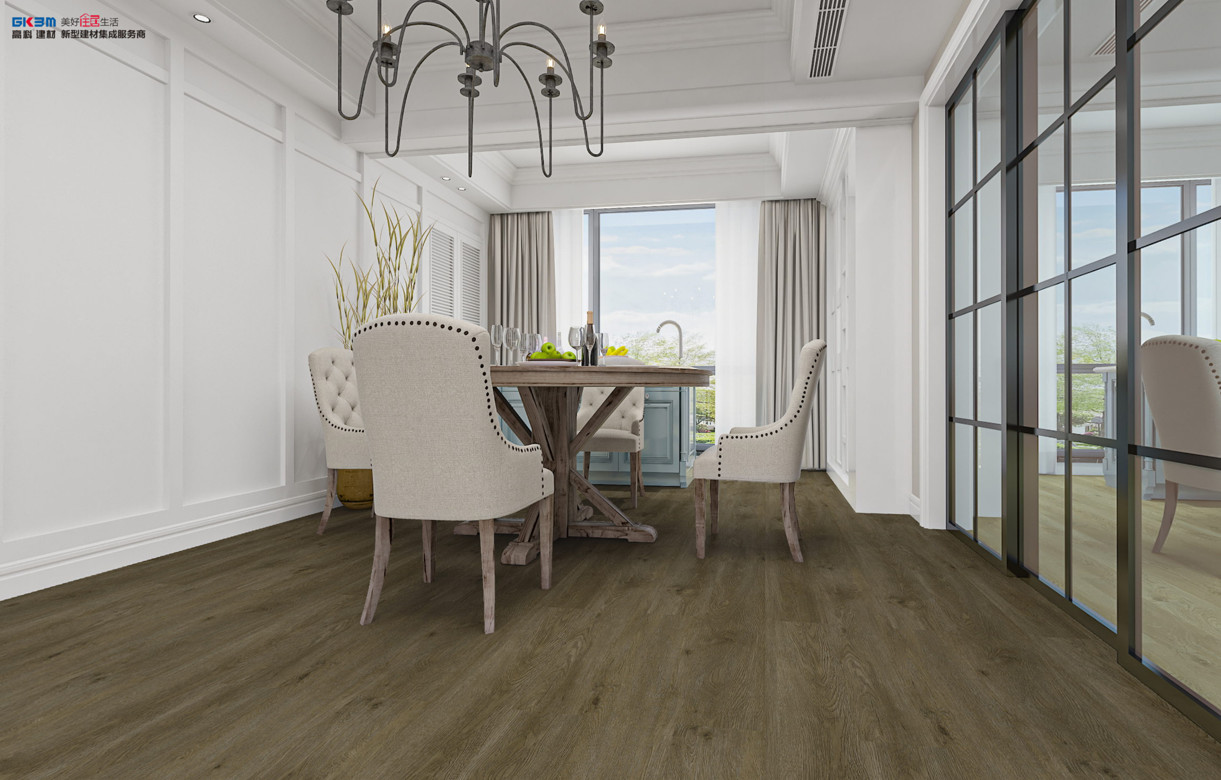 Luxury Indoor Deco Floor SPC Waterproof High Abrasion GKBM LS-W031 Greenpy