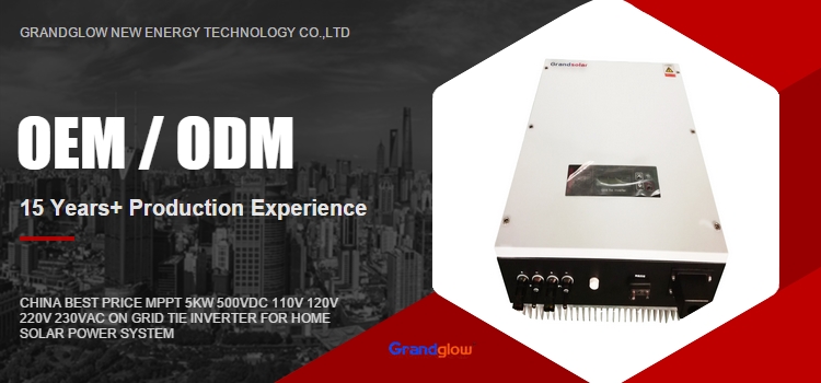 MPPT On Grid Tie Inverter Single Output 5400W For Home Solar Power System