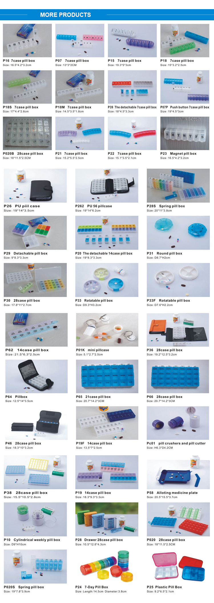 Small 7 14 Day Pill Organizer Wallet Pill Holder Case Box Container Holder 20cm