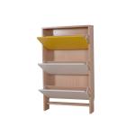Yellow Flip Design 107cm 18KG Wood Shoe Organizers