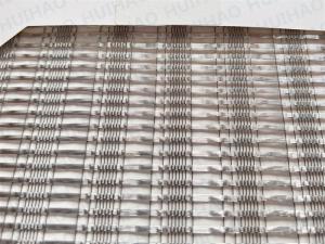 Quality Silver Coated Ss Wire Mesh Glass Panels Exterior Interior Facade wholesale